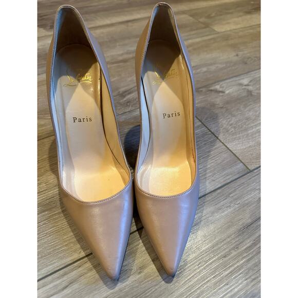 Christian Louboutin Nude Pointy Toe Heel Pump size 37.5 - Picture 16 of 16